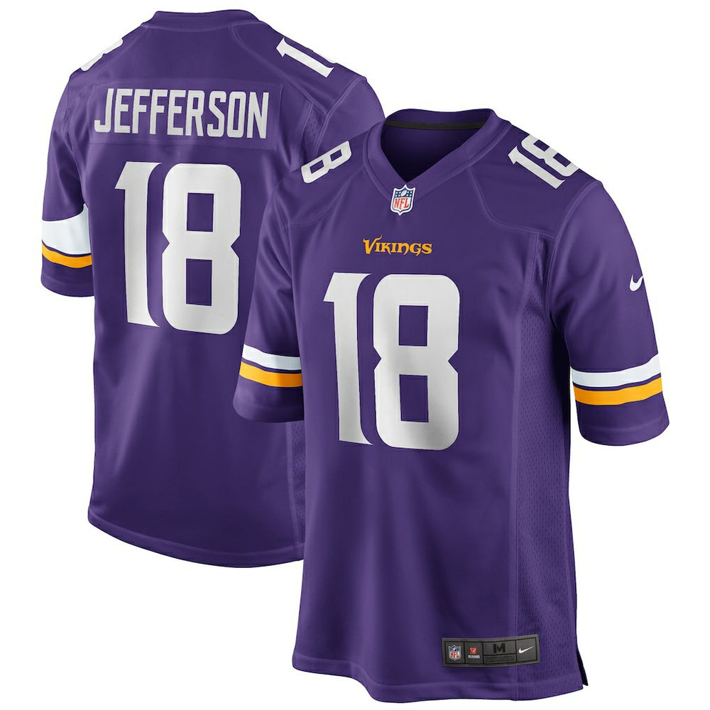 NFL Justin Jefferson Minnesota Vikings Player Game Jersey - Purple