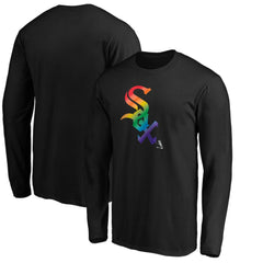 Chicago White Sox Team Pride Logo Long Sleeve T-Shirt - Black T-shirts