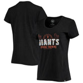 San Francisco Giants '47 Women's Spring Training Floral Fill Club T-Shirt - Black T-shirts