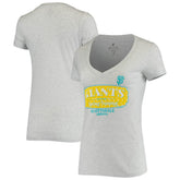 San Francisco Giants Soft as a Grape Women's Spring Training Tropical Banner T-Shirt - Heathered Gray T-shirts
