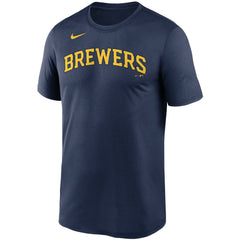Milwaukee Brewers Nike Wordmark Legend Performance T-Shirt - Navy T-shirts
