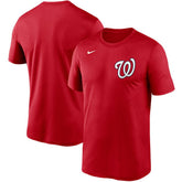 Washington Nationals Nike Wordmark Legend Performance T-Shirt - Red T-shirts