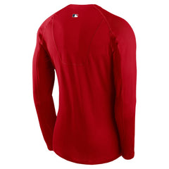 Los Angeles Angels Nike Authentic Collection Raglan Long Sleeve T-Shirt - Red T-shirts