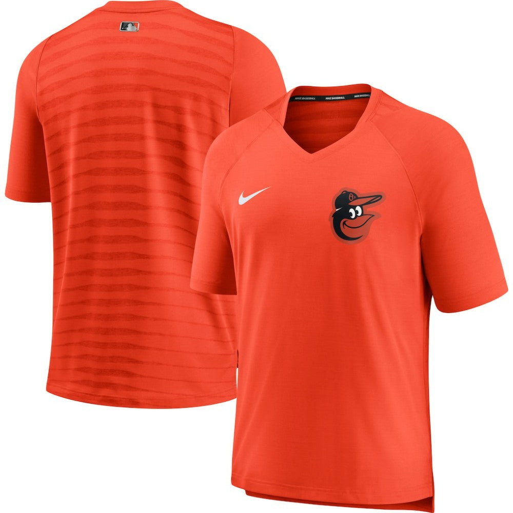 Baltimore Orioles Nike Authentic Collection Pregame Performance V-Neck T-Shirt - Orange T-shirts