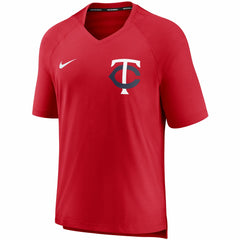 Minnesota Twins Nike Authentic Collection Pregame Performance V-Neck T-Shirt - Red T-shirts