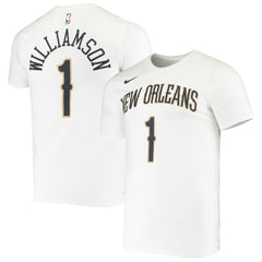 Zion Williamson New Orleans Pelicans Name & Number Performance T-Shirt White