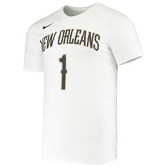 Zion Williamson New Orleans Pelicans Name & Number Performance T-Shirt White