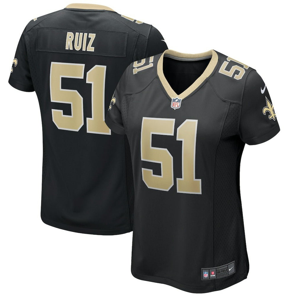 NFL Cesar Ruiz New Orleans Saints Women's Game Jersey - Black