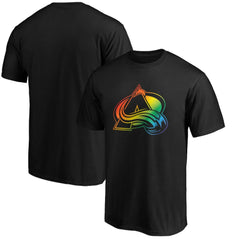 NHL Colorado Avalanche Team Pride Logo T-Shirt - Black