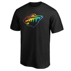 NHL Minnesota Wild Team Pride Logo T-Shirt - Black