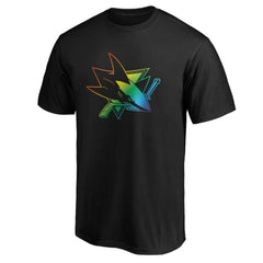 NHL San Jose Sharks Team Pride Logo T-Shirt - Black