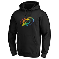 NHL Carolina Hurricanes Team Pride Logo Pullover Hoodie - Black