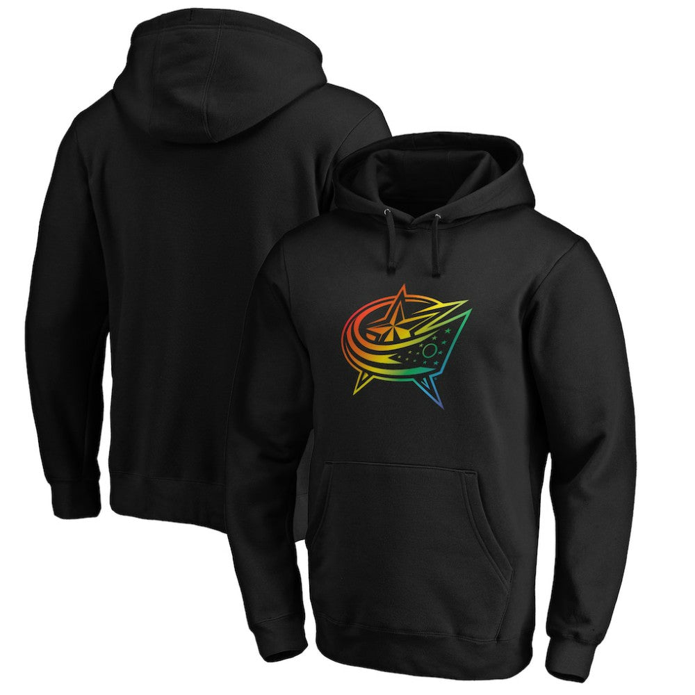 NHL Columbus Blue Jackets Team Pride Logo Pullover Hoodie - Black