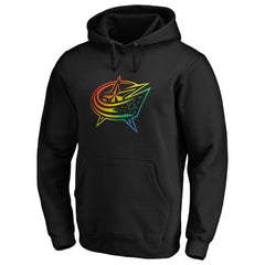 NHL Columbus Blue Jackets Team Pride Logo Pullover Hoodie - Black