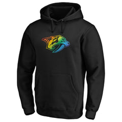 NHL Nashville Predators Team Pride Logo Pullover Hoodie - Black