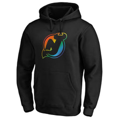 NHL New Jersey Devils Team Pride Logo Pullover Hoodie - Black