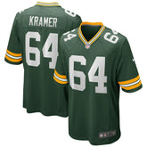 NFL Jerry Kramer Green Bay Packers Game Retired Player Jersey - Green
