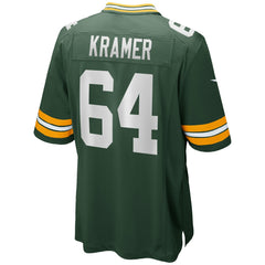 NFL Jerry Kramer Green Bay Packers Game Retired Player Jersey - Green