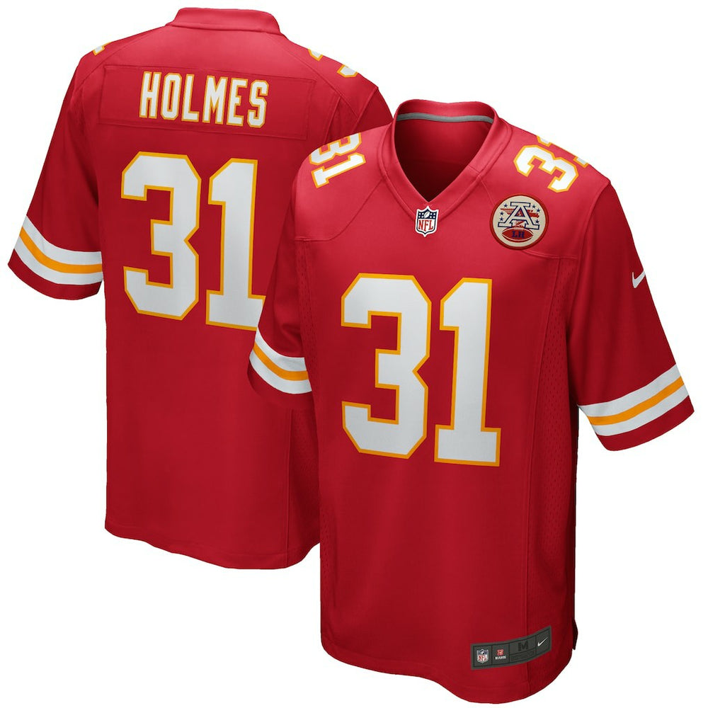 NFL Priest Holmes Kansas City Chiefs Game Retired Player Jersey - Red