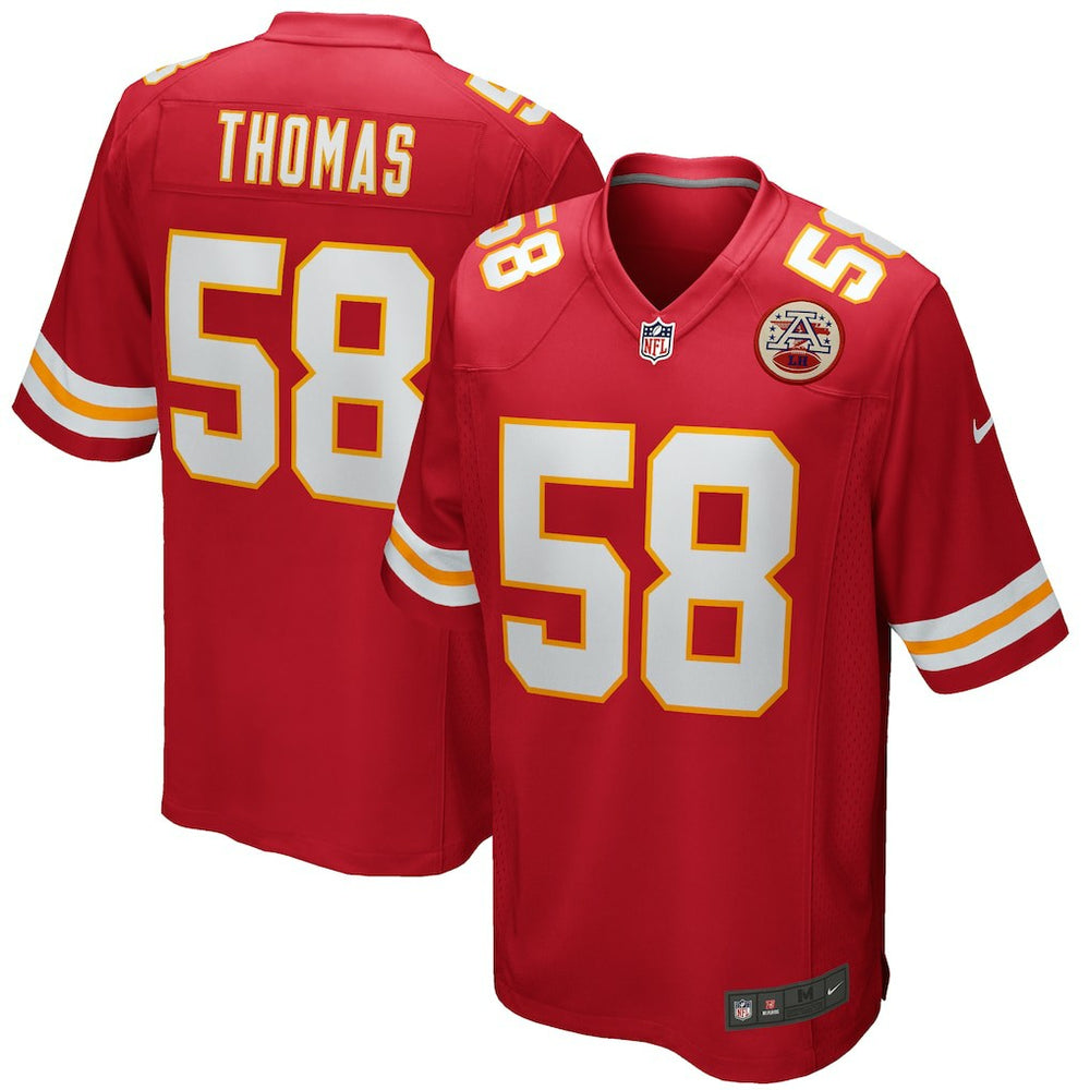 NFL Derrick Thomas Kansas City Chiefs Game Retired Player Jersey - Red