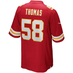 NFL Derrick Thomas Kansas City Chiefs Game Retired Player Jersey - Red