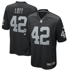 NFL Ronnie Lott Las Vegas Raiders Game Retired Player Jersey - Black