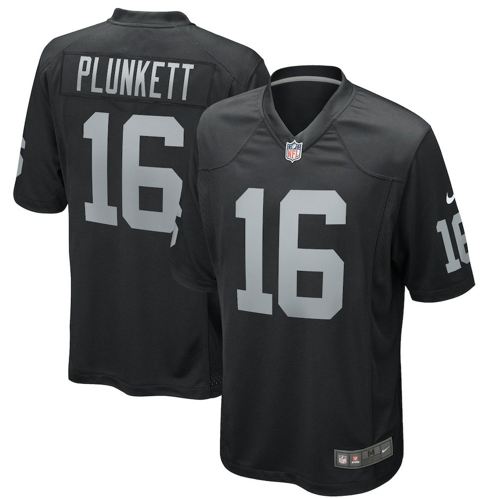 Jim Plunkett Las Vegas Raiders Game Retired Player Jersey Black