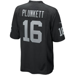 Jim Plunkett Las Vegas Raiders Game Retired Player Jersey Black