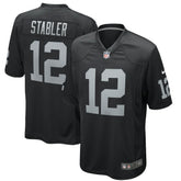 Ken Stabler Las Vegas Raiders Game Retired Player Jersey Black