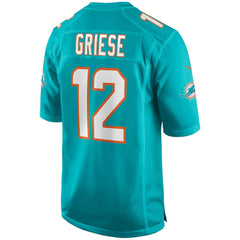 NFL Bob Griese Miami Dolphins Game Retired Player Jersey - Aqua