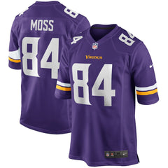 NFL Randy Moss Minnesota Vikings Game Retired Player Jersey - Purple