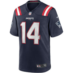 NFL Steve Grogan New England Patriots Game Retired Player Jersey - Navy
