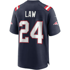 NFL Ty Law New England Patriots Game Retired Player Jersey - Navy