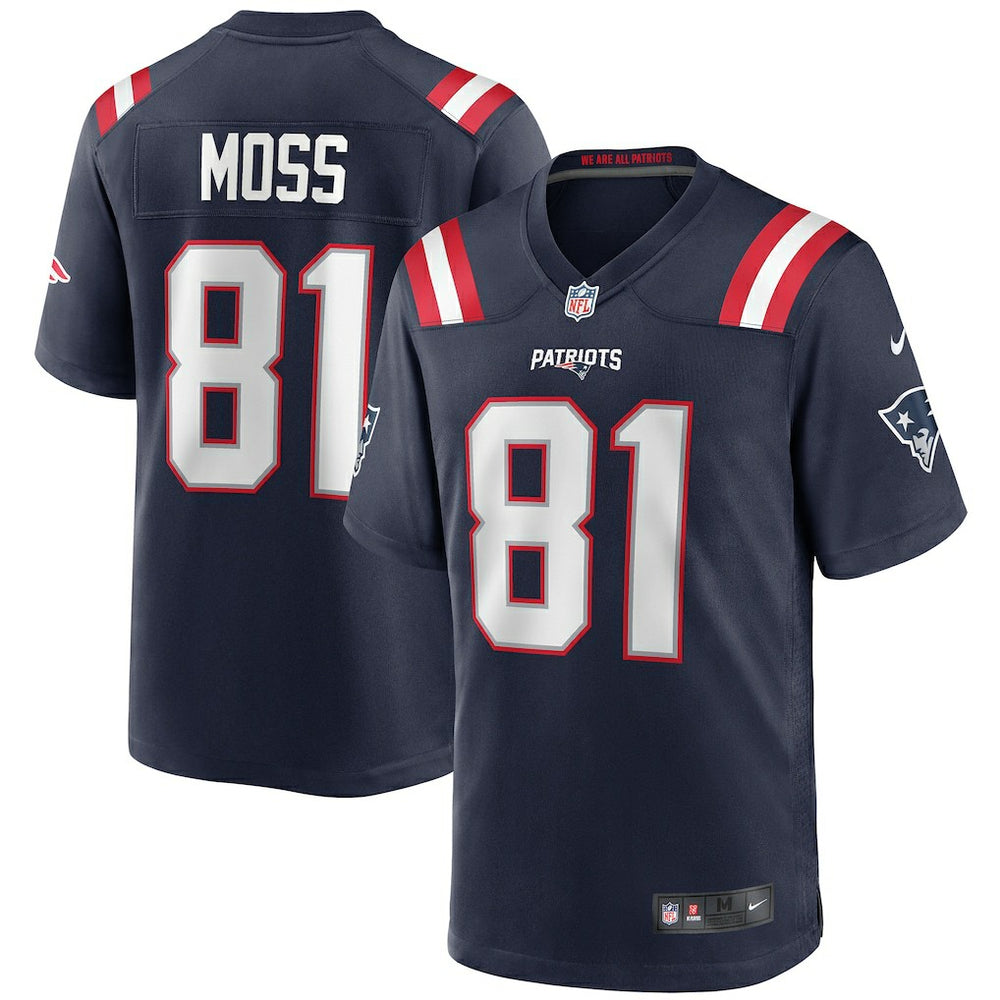 NFL Randy Moss New England Patriots Game Retired Player Jersey - Navy