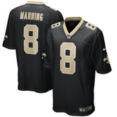 NFL Archie Manning New Orleans Saints Game Retired Player Jersey - Black