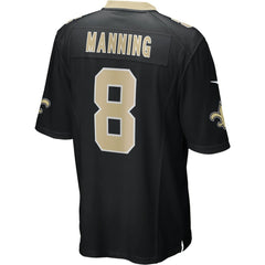 NFL Archie Manning New Orleans Saints Game Retired Player Jersey - Black