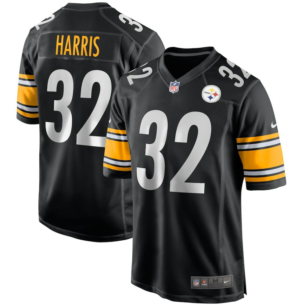 NFL Franco Harris Pittsburgh Steelers Game Retired Player Jersey - Black