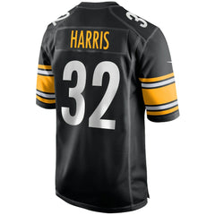 Franco Harris Pittsburgh Steelers Game Retired Player Jersey Black