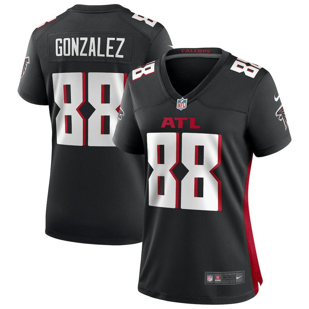 NFL Tony Gonzalez Atlanta Falcons Women's Game Retired Player Jersey - Black