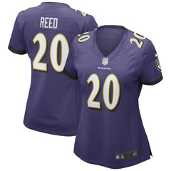 NFL Ed Reed Baltimore Ravens Women's Game Retired Player Jersey - Purple