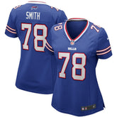 Bruce Smith Buffalo Bills Women's Game Retired Player Jersey Royal