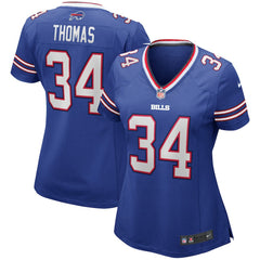 NFL Thurman Thomas Buffalo Bills Women's Game Retired Player Jersey - Royal