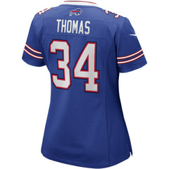 NFL Thurman Thomas Buffalo Bills Women's Game Retired Player Jersey - Royal