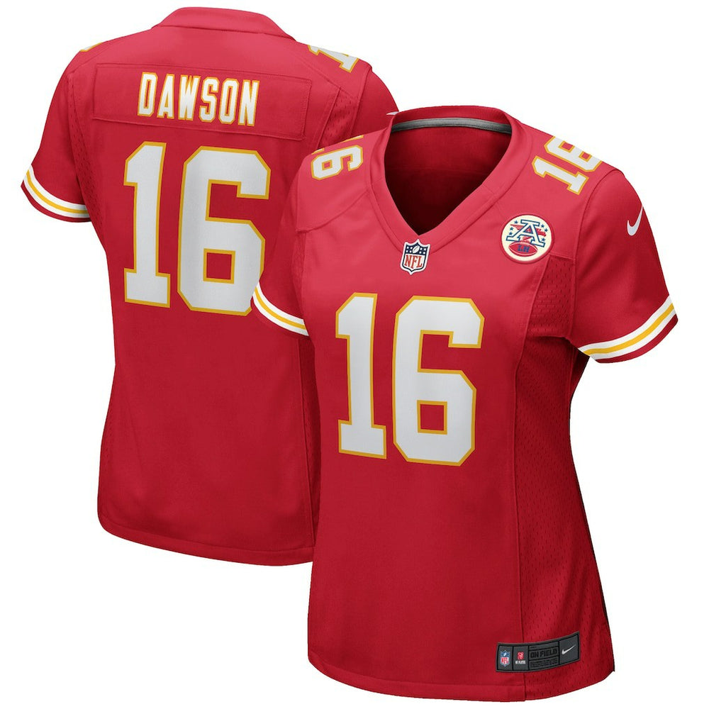 NFL Len Dawson Kansas City Chiefs Women's Game Retired Player Jersey - Red