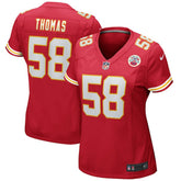 NFL Derrick Thomas Kansas City Chiefs Women's Game Retired Player Jersey - Red