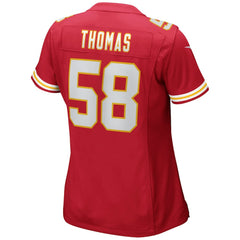 NFL Derrick Thomas Kansas City Chiefs Women's Game Retired Player Jersey - Red