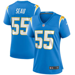 NFL Junior Seau Los Angeles Chargers Women's Game Retired Player Jersey - Powder Blue