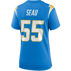 NFL Junior Seau Los Angeles Chargers Women's Game Retired Player Jersey - Powder Blue