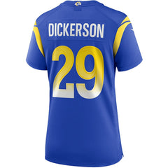 NFL Eric Dickerson Los Angeles Rams Women's Game Retired Player Jersey - Royal