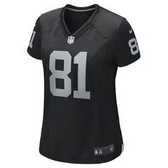 NFL Tim Brown Las Vegas Raiders Women's Game Retired Player Jersey - Black